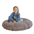 Bouclé Kids Floor Cushion - Grey - Round, 100 cm - Tiny Tugz™
