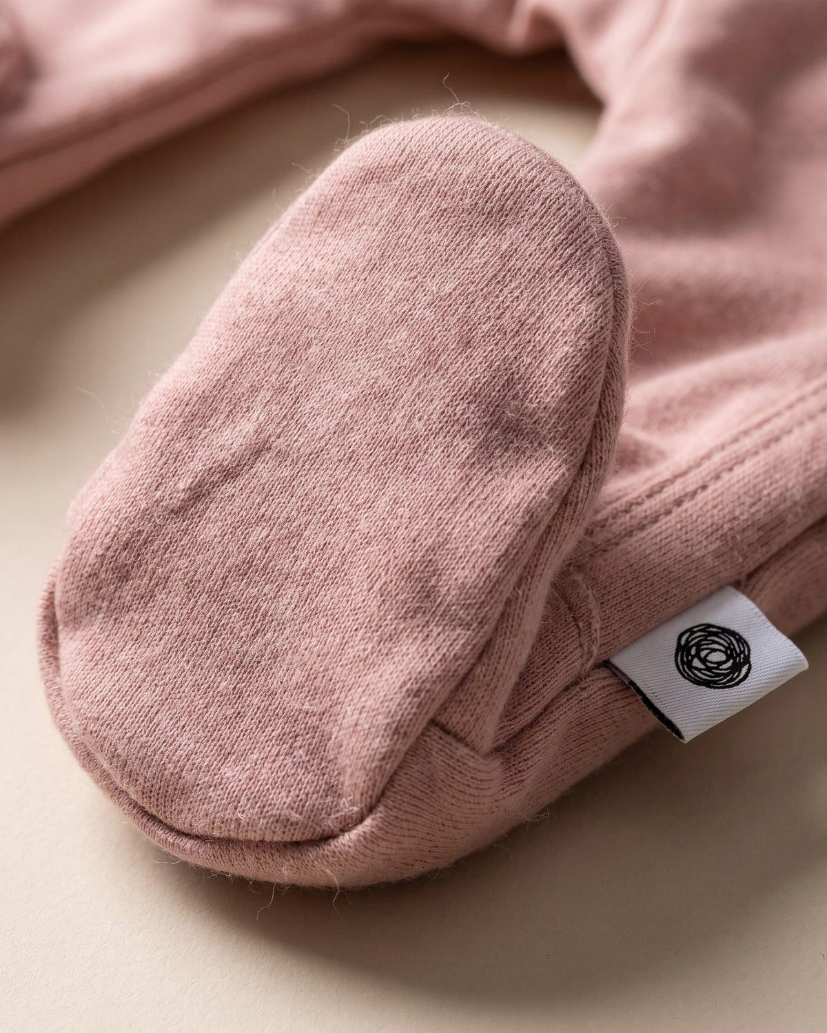 Wool Romper / Crawl Suit - Merino Wool - Misty Rose