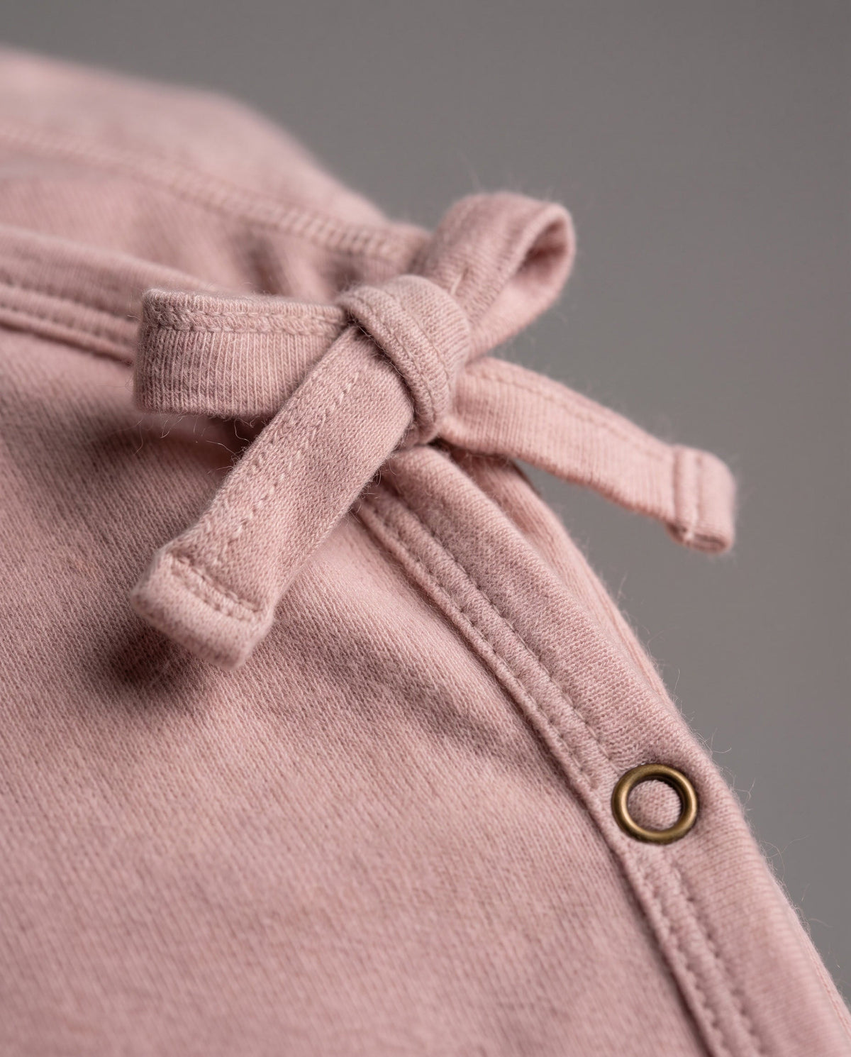 Wool Romper / Crawl Suit - Merino Wool - Misty Rose