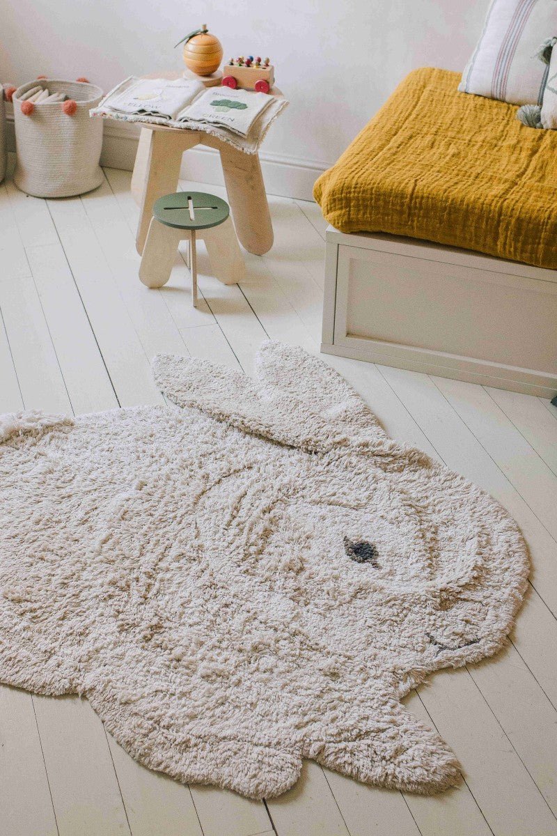 Bunny Animal Cotton Rug for Kids (130 x 135cm) - Tiny Tugz™