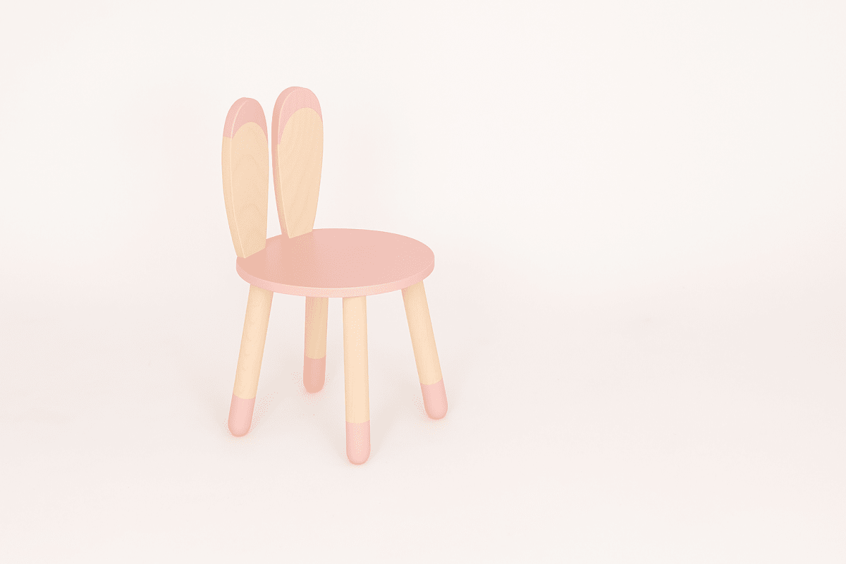 Bunny Wooden Kids Chair - Tiny Tugz™
