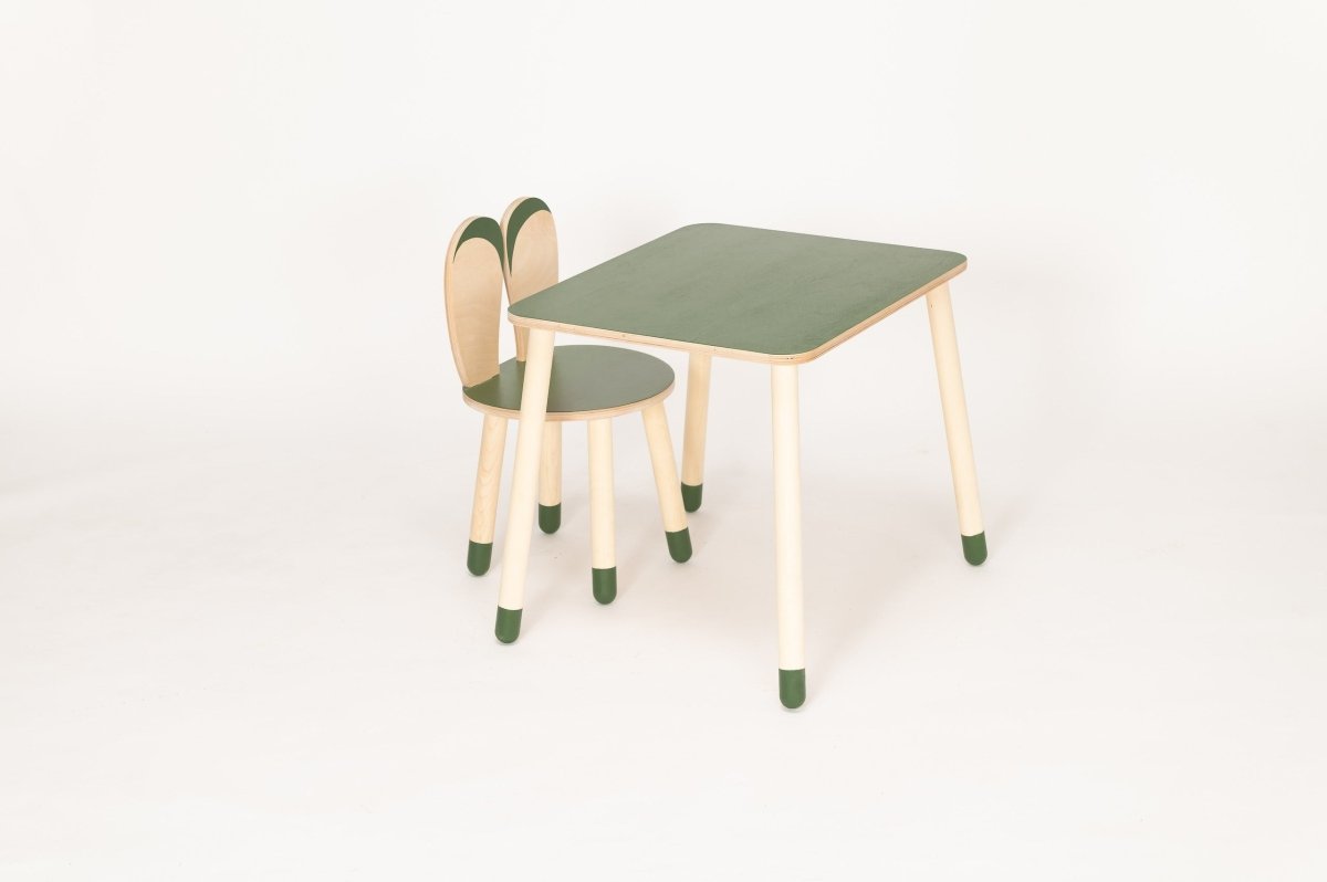 Bunny Wooden Table & Chair Set - Tiny Tugz™