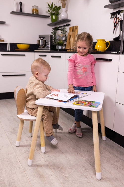 Bunny Wooden Table & Chair Set - Tiny Tugz™