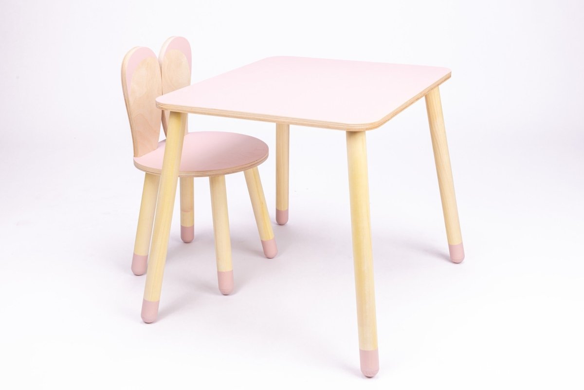 Bunny Wooden Table & Chair Set - Tiny Tugz™