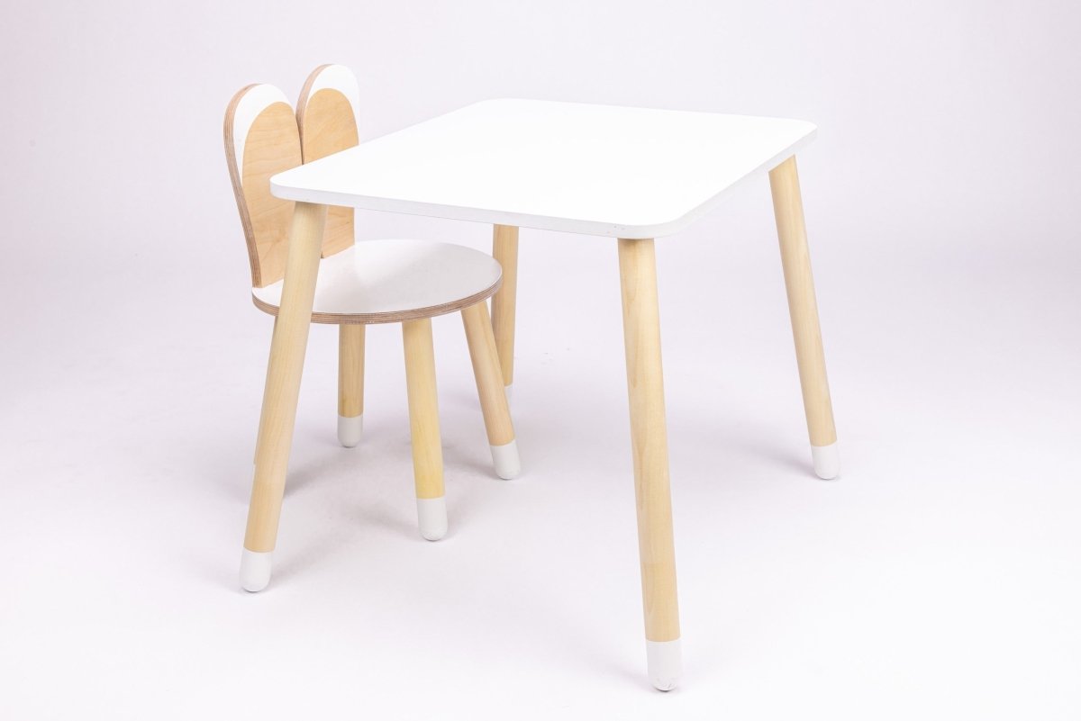 Bunny Wooden Table & Chair Set - Tiny Tugz™
