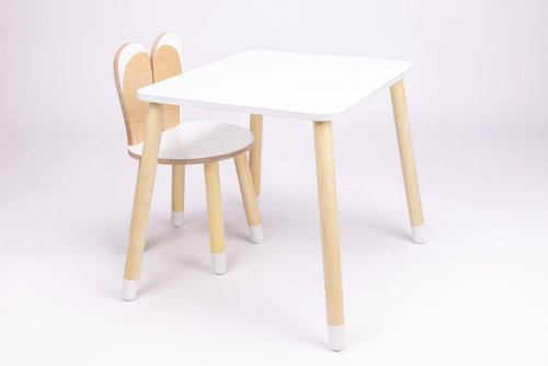 Bunny Wooden Table & Chair Set - Tiny Tugz™