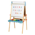 Adjustable Standing Art Easel for Kids, handmade wooden toy, made in Czech Republic