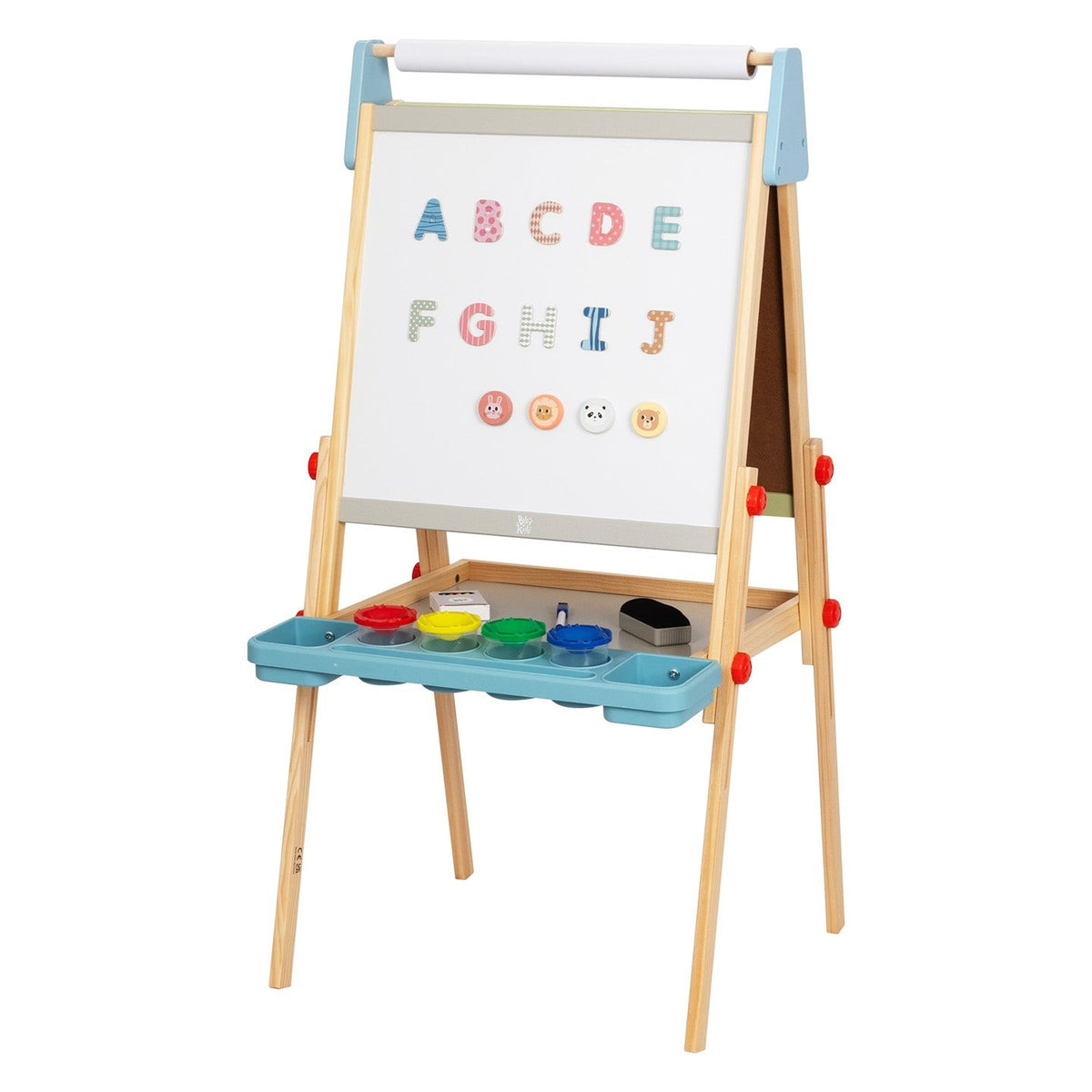 Adjustable Standing Art Easel for Kids, handmade wooden toy, made in Czech Republic