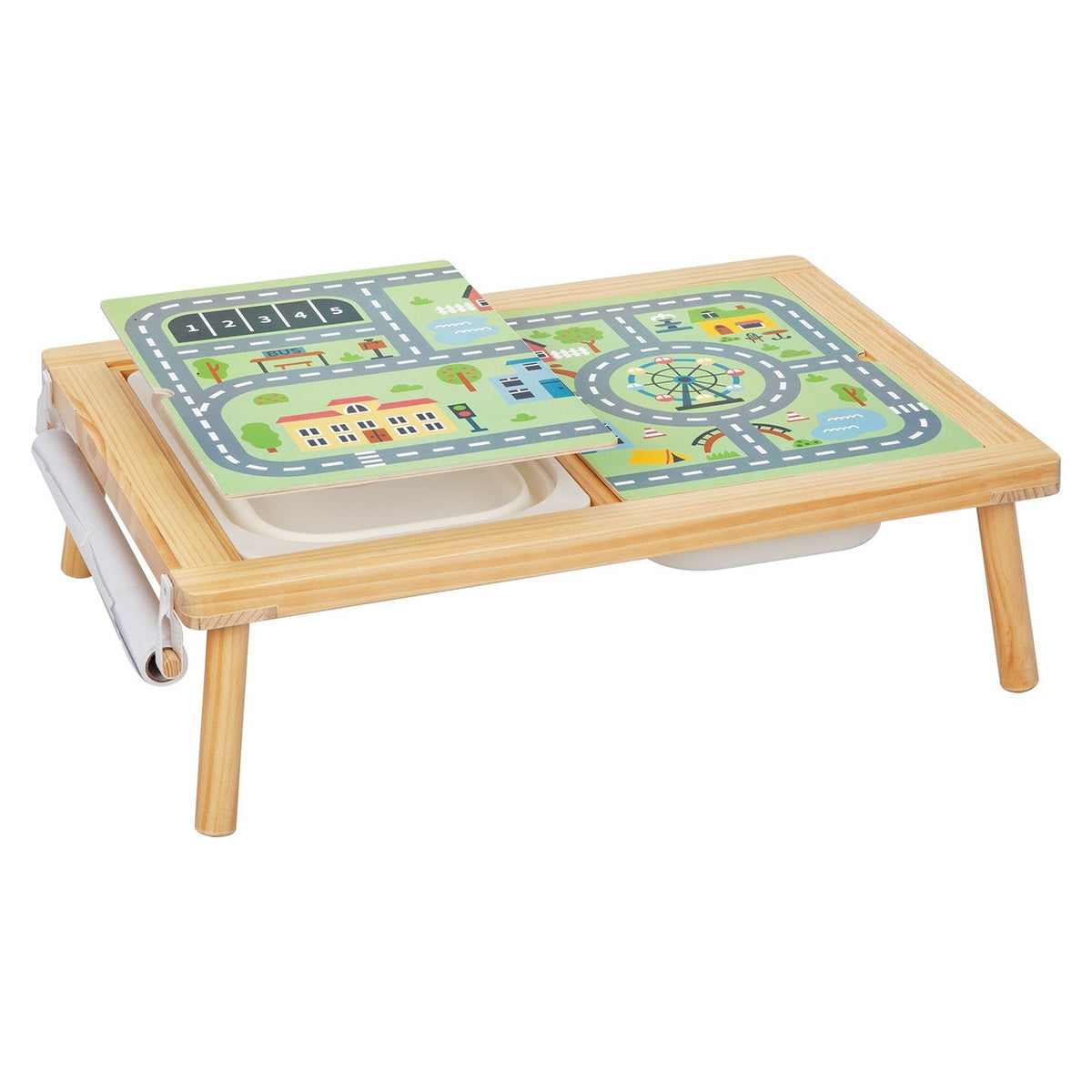 Creative Activity Table with Reversible Top – handmade wooden furniture, made in Czech Republic