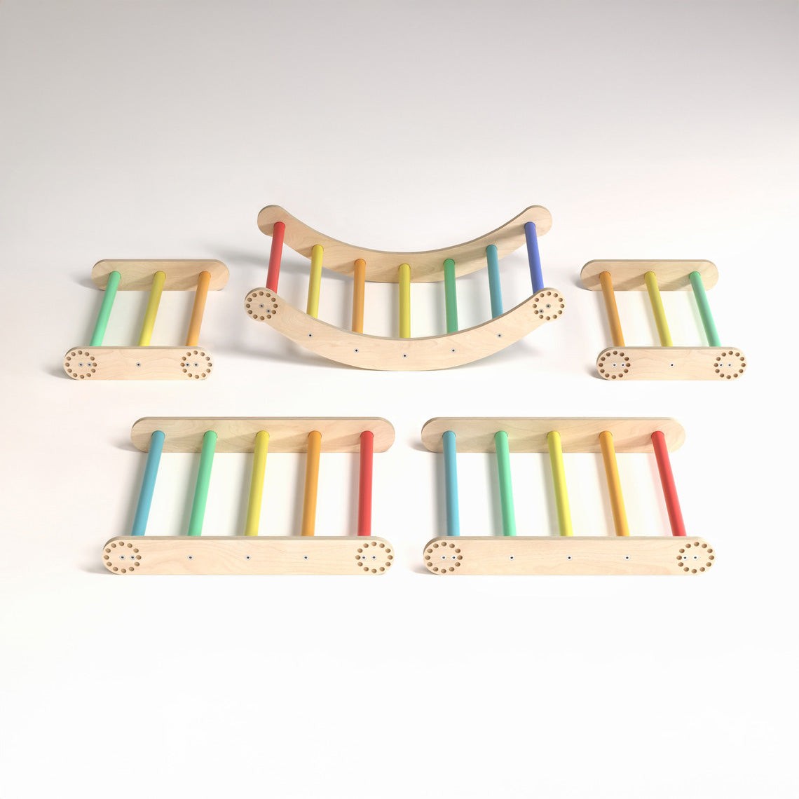 Flexi Climbing Frame for Children – Set L – handmade wooden climbing frame, made in Czech Republic