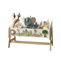 LILU 2-in-1 Toy Storage Shelf and Table – handmade wooden toy storage, made in Czech Republic