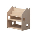 Montessori 2-in-1 Bookshelf and Toy Storage – Natura – handmade wooden shelf, made in Czech Republic