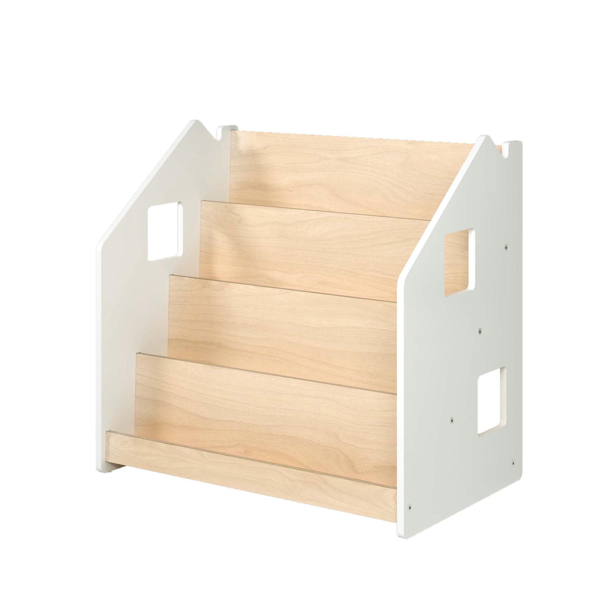 Montessori Front-Facing Children's Bookshelf – handmade wooden bookshelf, made in Czech Republic