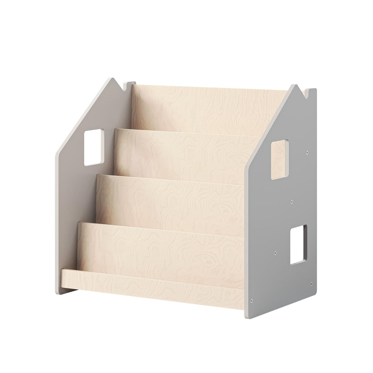 Montessori Front-Facing Children's Bookshelf – handmade wooden bookshelf, made in Czech Republic