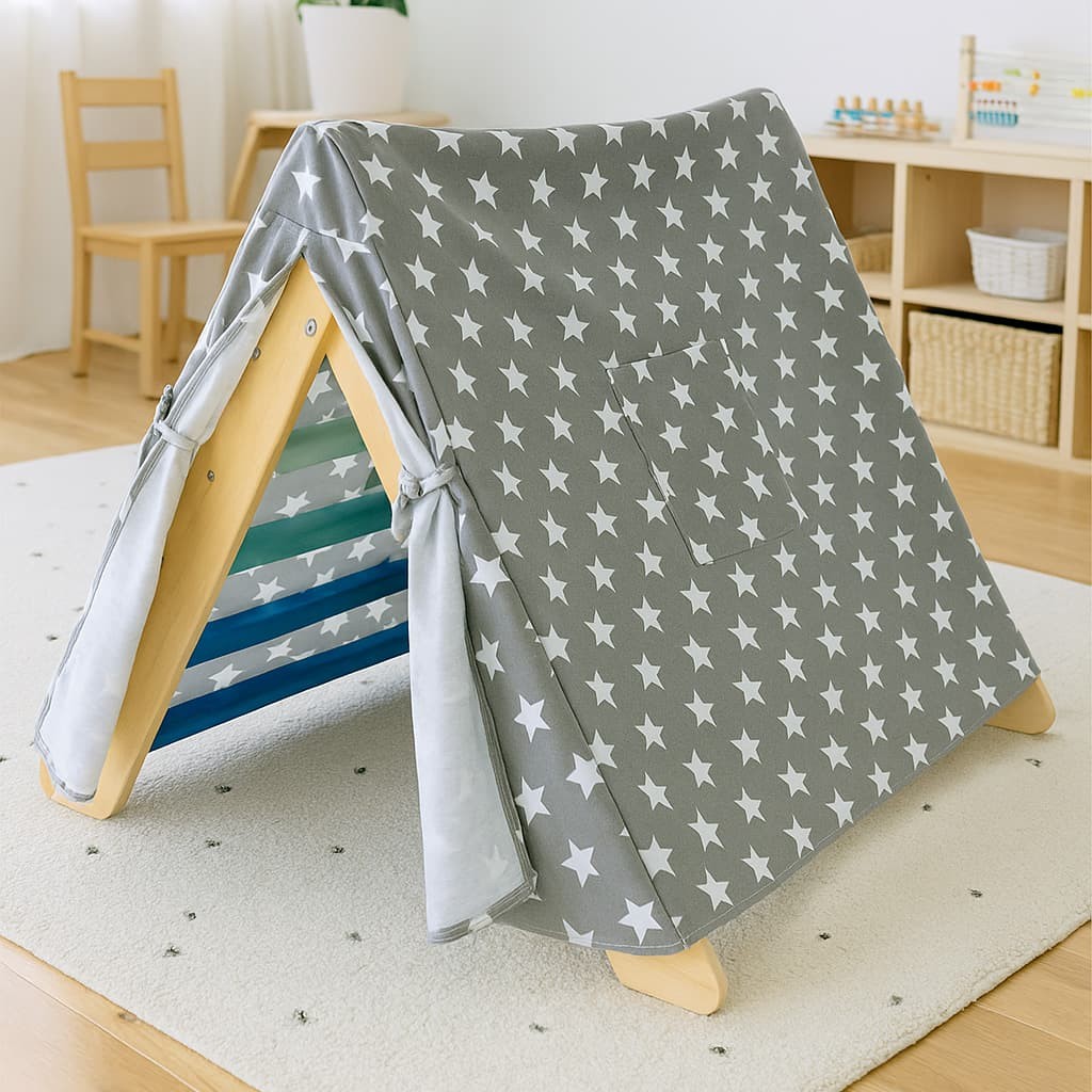 Play Tent Cover for the Pikler Triangle – fitted cotton-blend play tent cover, made in Czech Republic