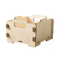 Stackable Toy Storage Box – Natural – handmade wooden toy box, made in Czech Republic