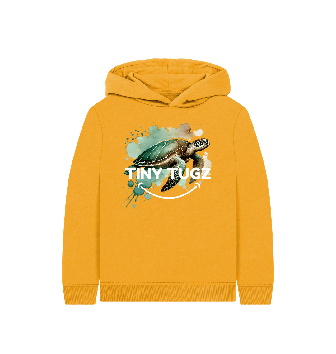 Mustard Printed Kids Hoodie