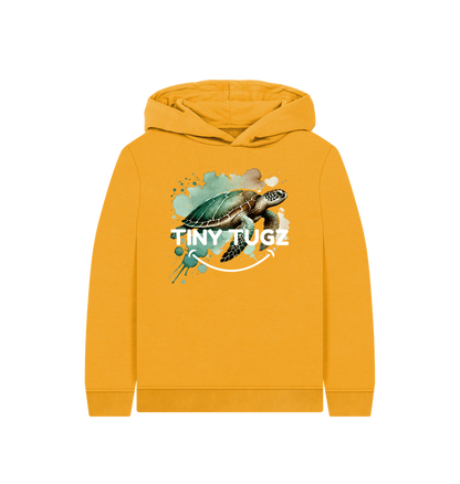 Mustard Printed Kids Hoodie