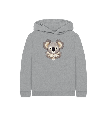 Athletic Grey Printed Kids Hoodie
