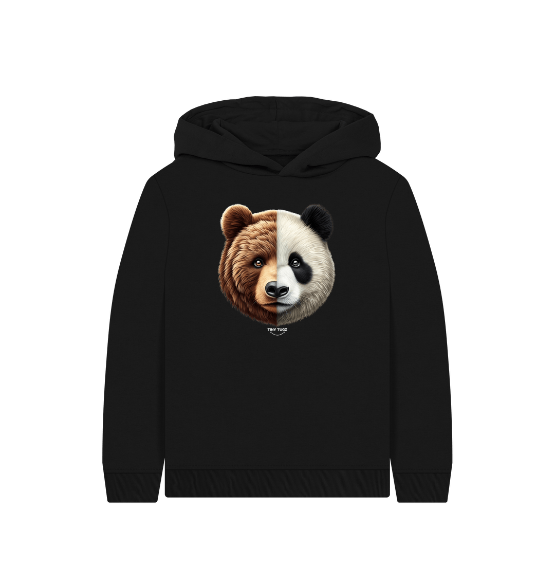 Black Printed Kids Hoodie