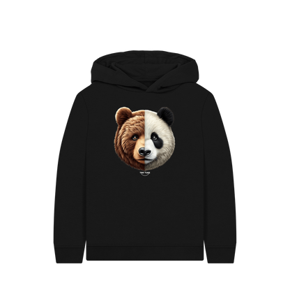 Black Printed Kids Hoodie