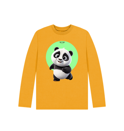 Mustard Printed Kids T-Shirt