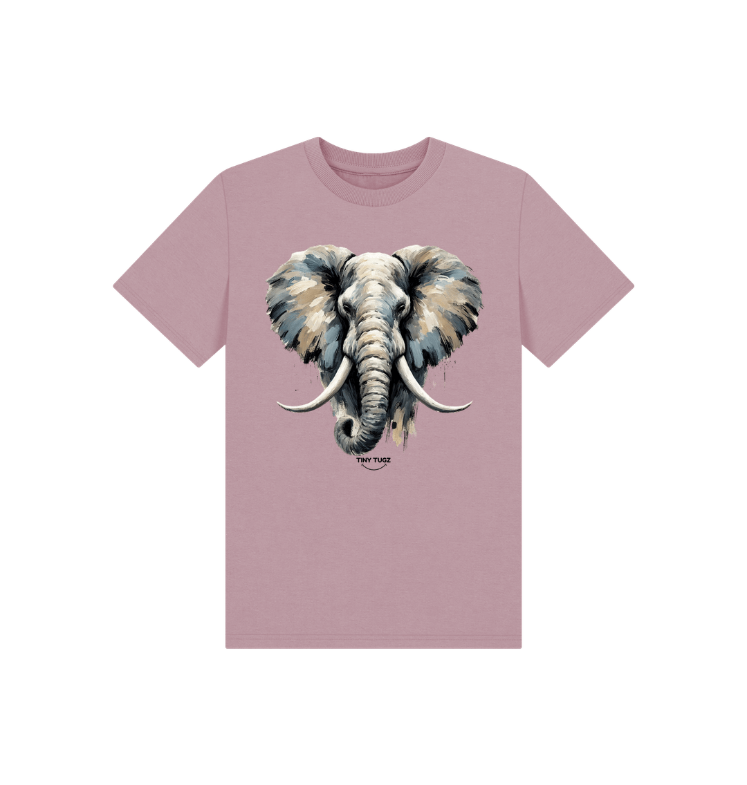 Mauve Printed Kids T-Shirt