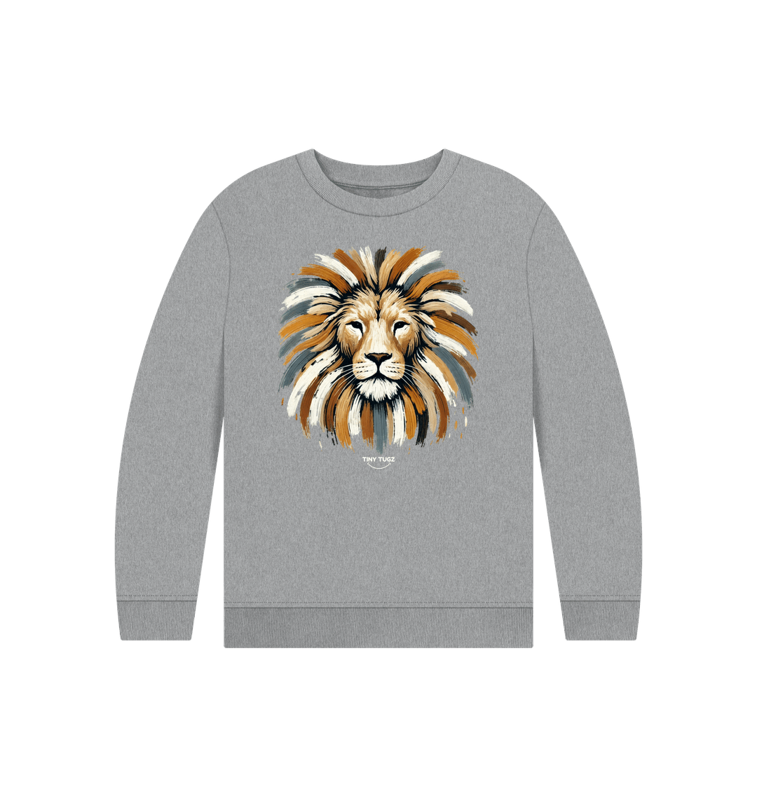 Athletic Grey Printed Kids Jumper