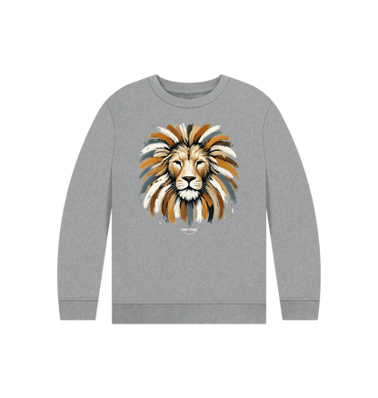 Athletic Grey Printed Kids Jumper