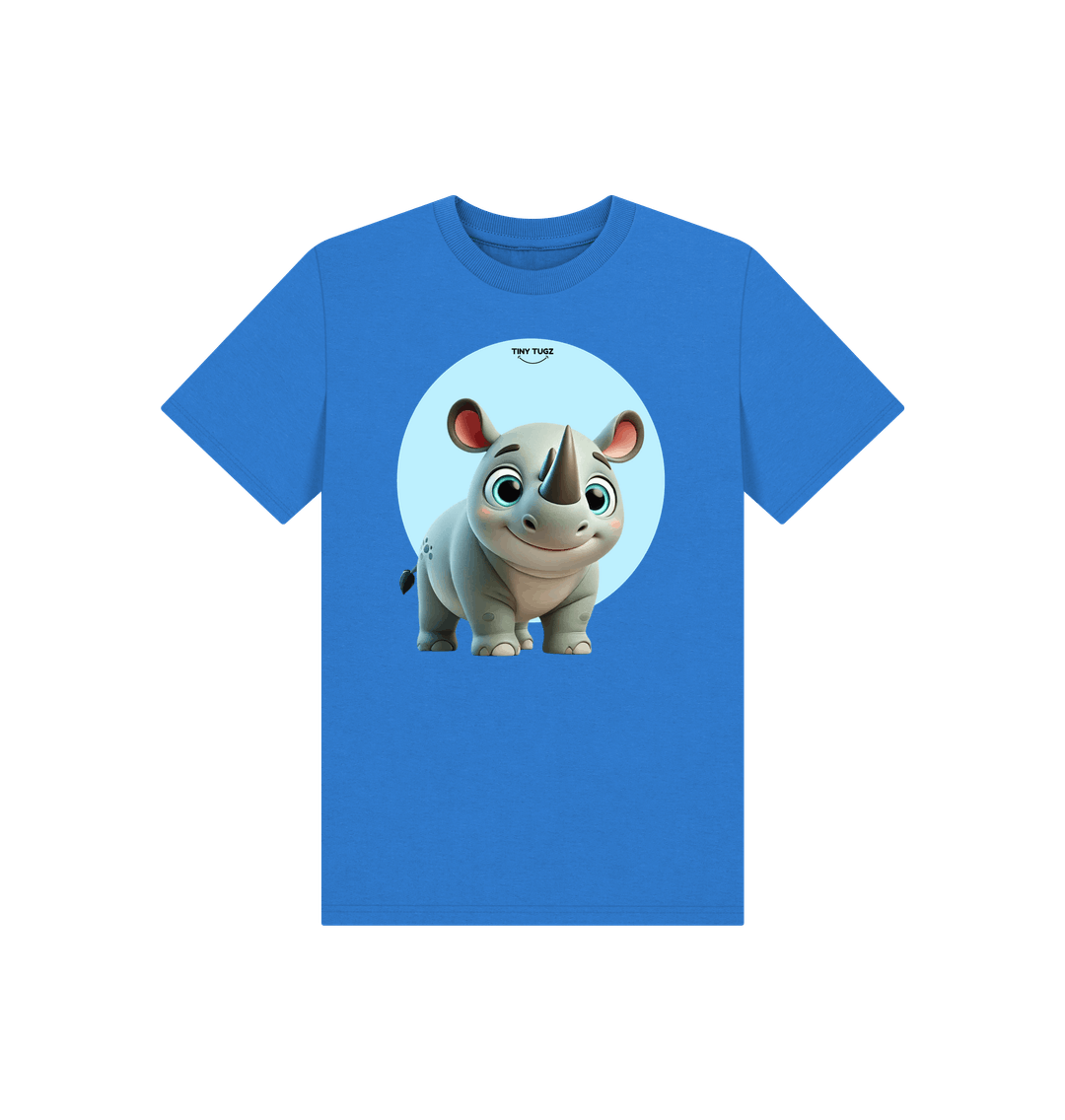 Bright Blue Printed Kids T-Shirt