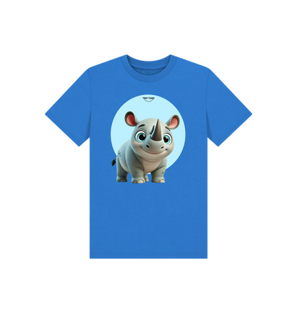 Bright Blue Printed Kids T-Shirt