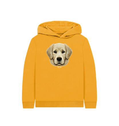 Mustard Printed Kids Hoodie