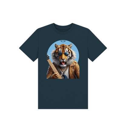 Denim Blue Printed Kids T-Shirt