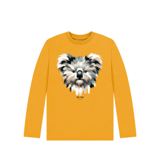 Mustard Printed Kids T-Shirt