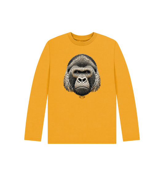 Mustard Printed Kids T-Shirt