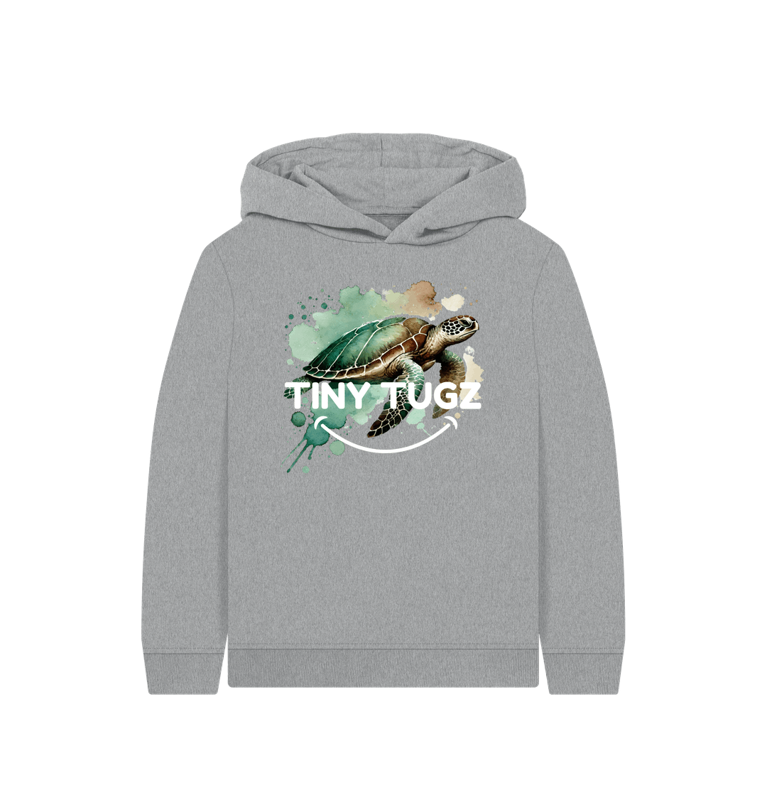 Athletic Grey Printed Kids Hoodie