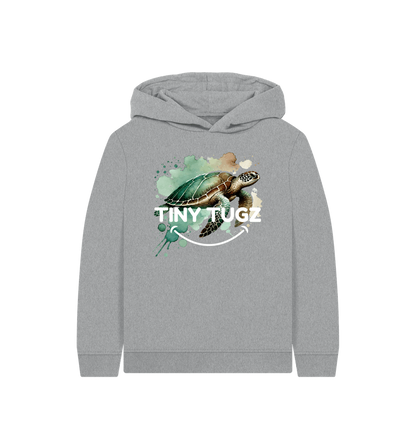 Athletic Grey Printed Kids Hoodie