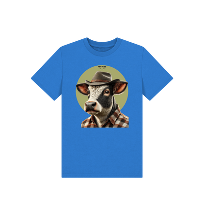 Bright Blue Printed Kids T-Shirt