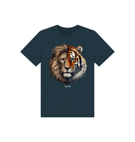 Denim Blue Printed Kids T-Shirt
