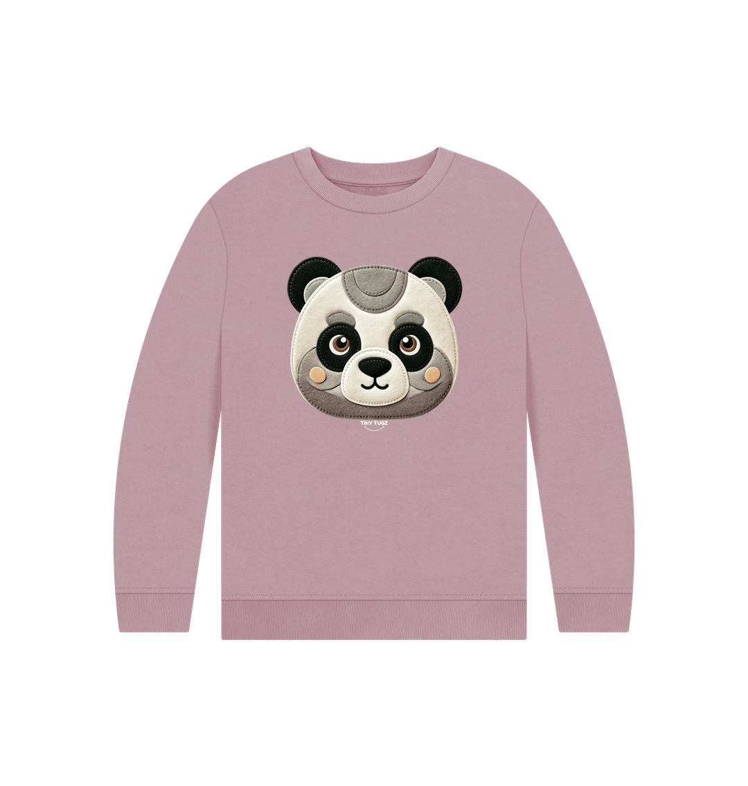 Mauve Printed Kids Jumper