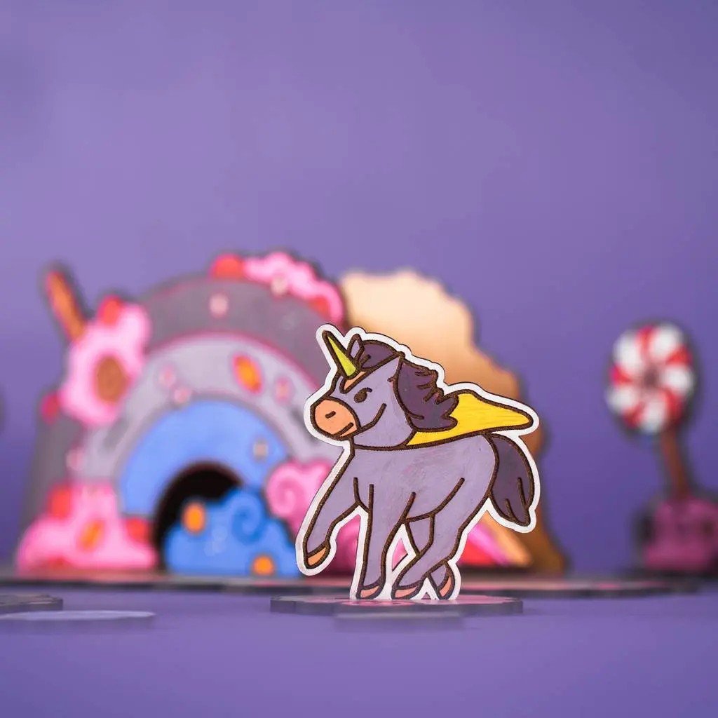 Candy Land - Colour-Your-Own Wooden Unicorn Play Set - Tiny Tugz™