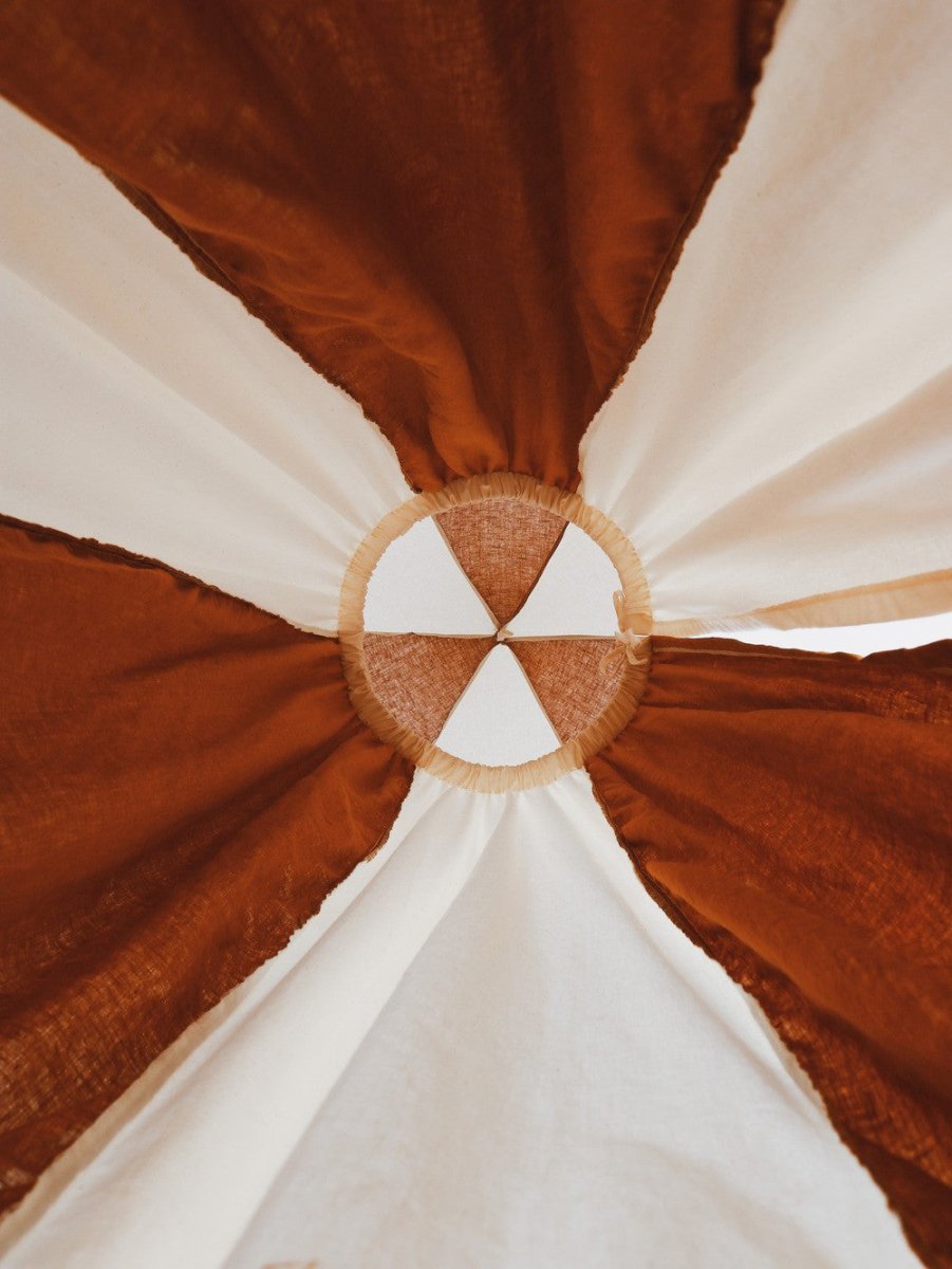 Caramel Circus Cotton & Linen Bed Canopy for Babies & Kids (0–6y) - Tiny Tugz™