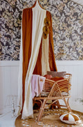 Caramel Circus Cotton & Linen Bed Canopy for Babies & Kids (0–6y) - Tiny Tugz™