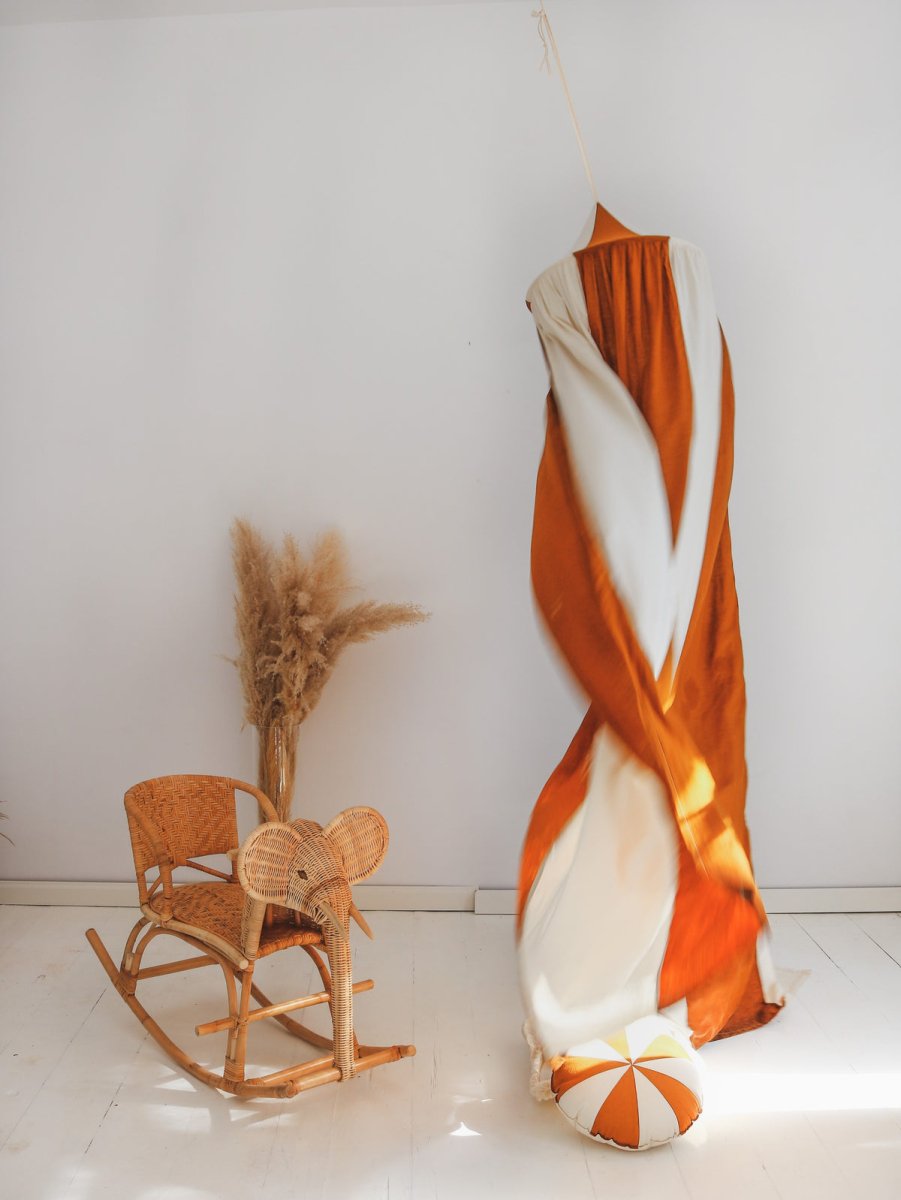 Caramel Circus Cotton & Linen Bed Canopy for Babies & Kids (0–6y) - Tiny Tugz™