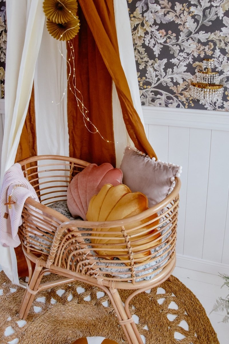 Caramel Circus Cotton & Linen Bed Canopy for Babies & Kids (0–6y) - Tiny Tugz™