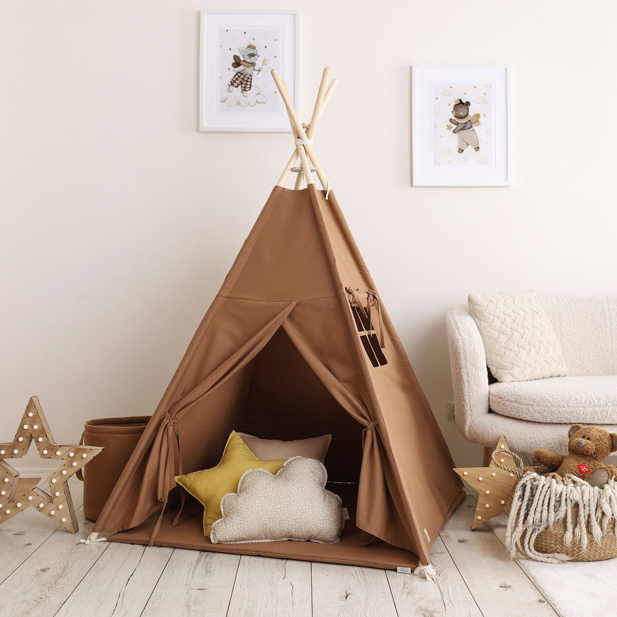 Carmel Teepee Tent – OEKO-TEX® certified cotton teepee tent, handmade in Poland