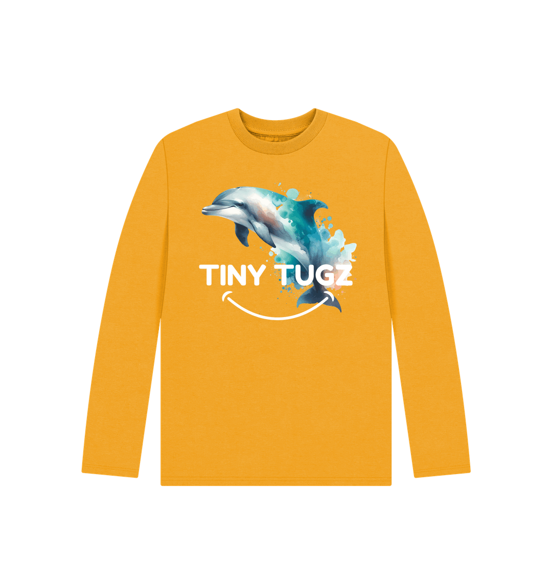 Mustard Printed Kids T-Shirt