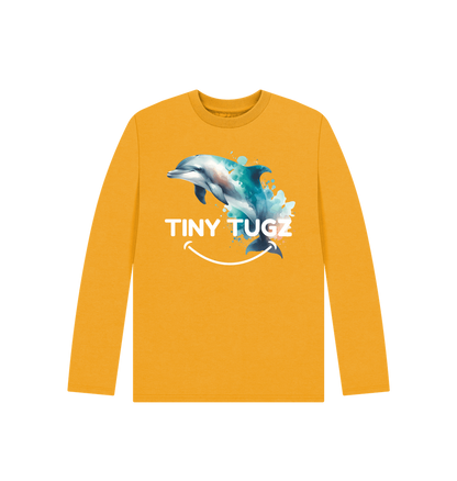 Mustard Printed Kids T-Shirt
