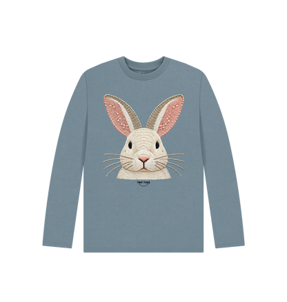 Stone Blue Printed Kids T-Shirt