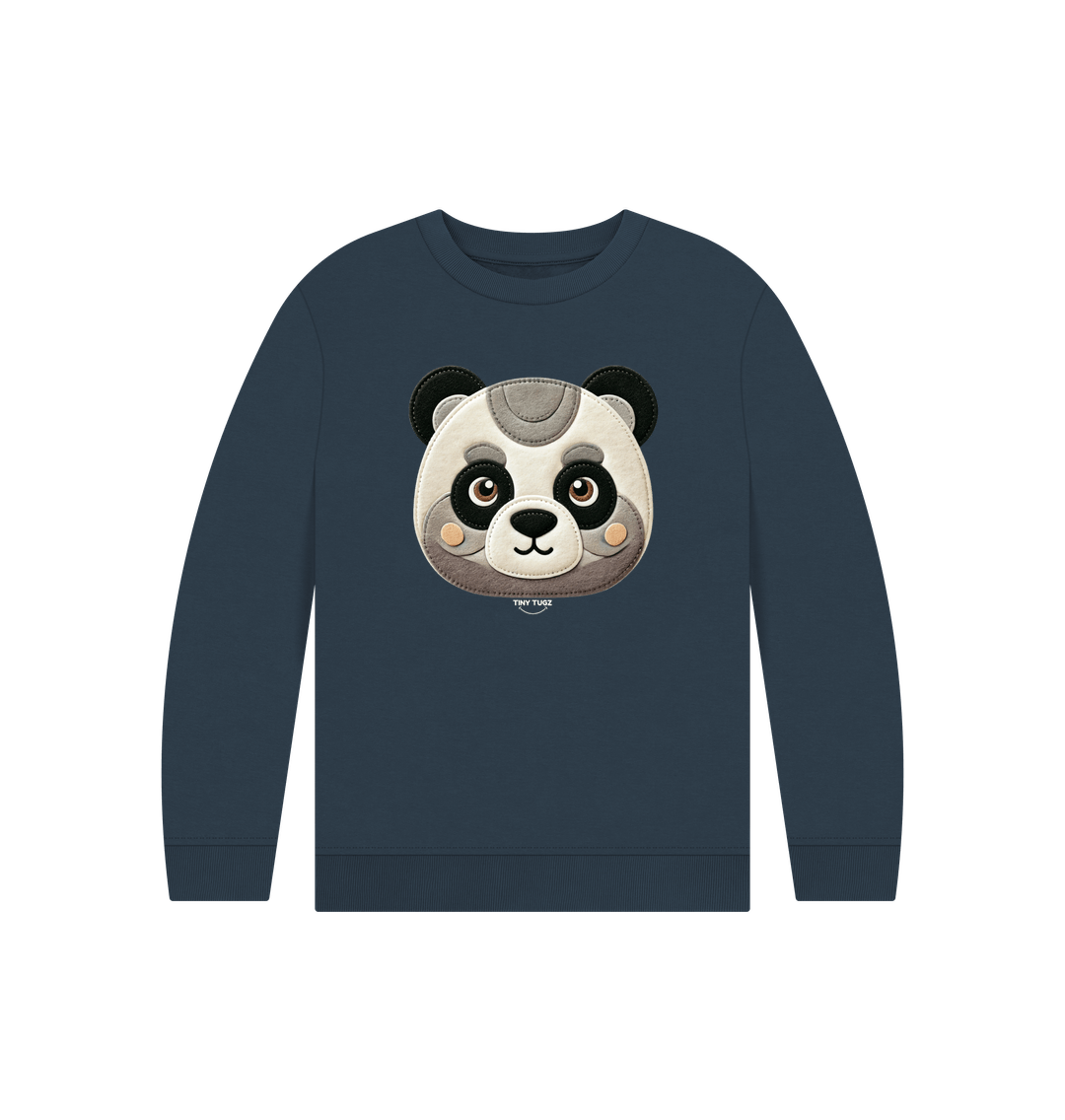 Navy Blue Printed Kids Jumper